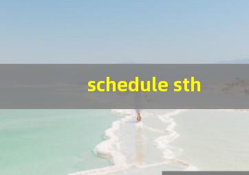 schedule sth